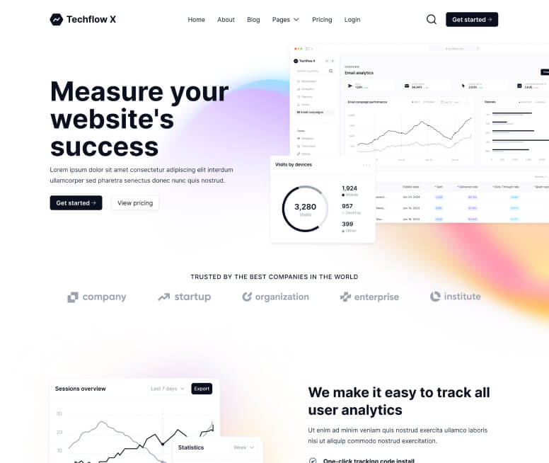 Techflow X - Home V3 Page - Multi-Layout Saas Webflow Template