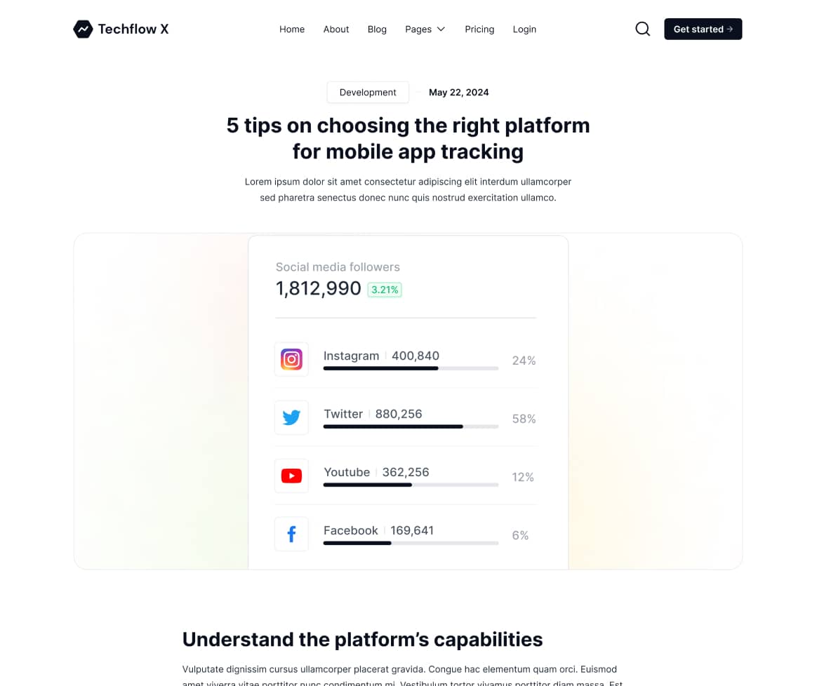 Techflow X - Blog Posts Page - Multi-Layout Saas Webflow Template