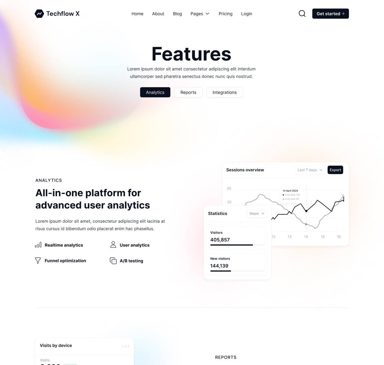 Techflow X - Features V3 Page - Multi-Layout SaaS Webflow Template