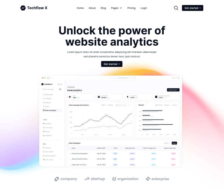 Techflow X - Home V2 Page - Multi-Layout Saas Webflow Template